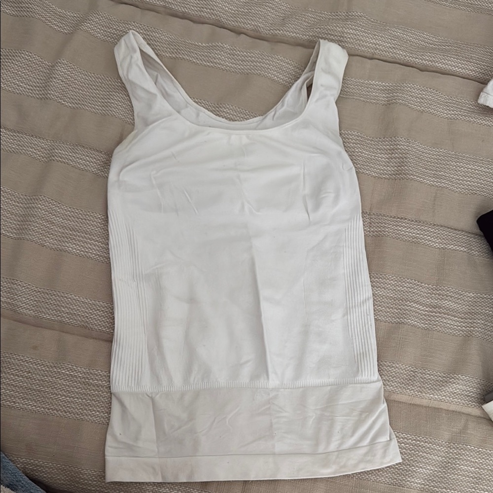 BLANQI White Fitted Tank Top